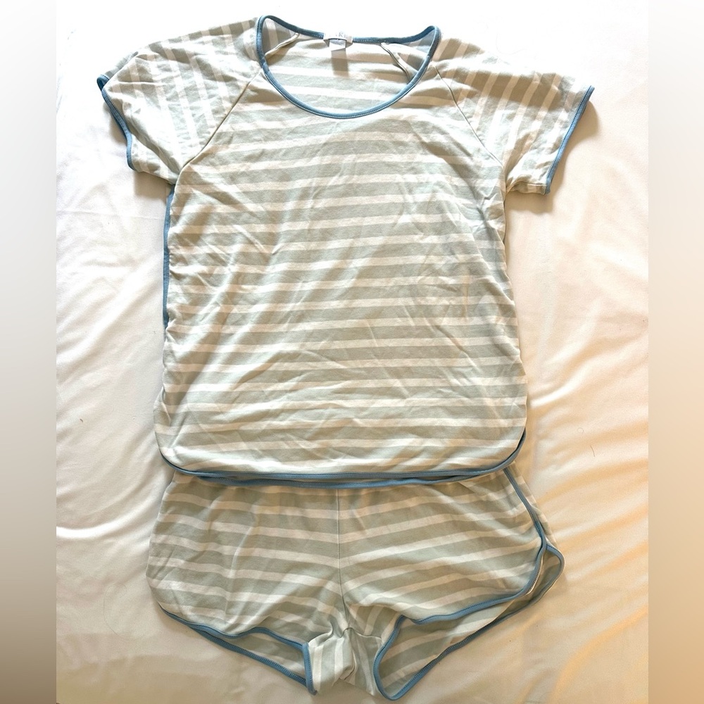 LAKE Pima Pajama Shorts Set | Striped